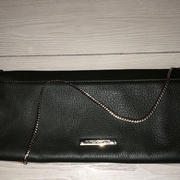 Army Green Clutch With Beautiful Gold Chain Vince Camuto Women’s EUC - Picture 9 of 9